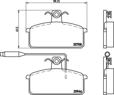 Brembo P 23 024 - Гальмівні колодки, дискові гальма autocars.com.ua