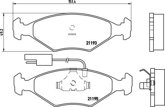 Brembo P 23 039 - Гальмівні колодки, дискові гальма autocars.com.ua