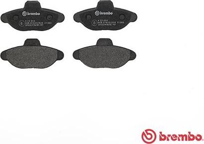 Brembo P 23 054 - Тормозные колодки, дисковые, комплект autodnr.net