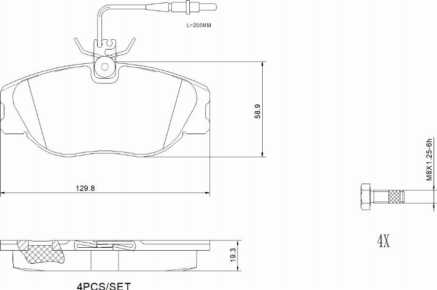 Brembo P23061N - Гальмівні колодки, дискові гальма autocars.com.ua