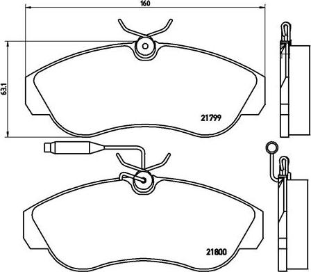 Brembo P 23 069 - Гальмівні колодки, дискові гальма autocars.com.ua