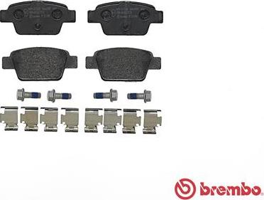 Brembo P 23 080 - Тормозные колодки, дисковые, комплект avtokuzovplus.com.ua