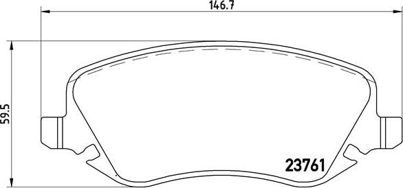 Brembo P 23 088 - Гальмівні колодки, дискові гальма autocars.com.ua