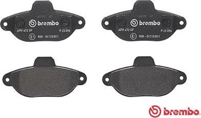 Brembo P 23 096 - Гальмівні колодки, дискові гальма autocars.com.ua