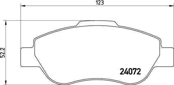 Brembo P 23 097 - Гальмівні колодки дискові autocars.com.ua