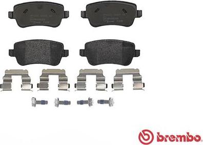 Brembo P 23 101 - Гальмівні колодки, дискові гальма autocars.com.ua