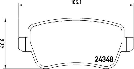 Brembo P 23 102 - Гальмівні колодки, дискові гальма autocars.com.ua