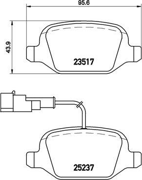 Brembo P 23 131 - Гальмівні колодки, дискові гальма autocars.com.ua