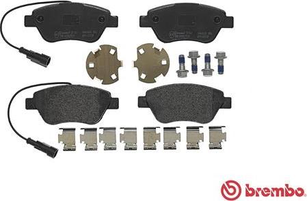 Brembo P 23 141 - Гальмівні колодки, дискові гальма autocars.com.ua