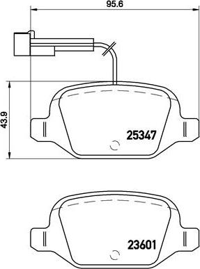 Brembo P 23 146 - Гальмівні колодки, дискові гальма autocars.com.ua