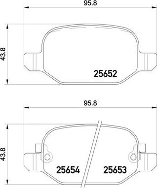 Brembo P 23 150 - Гальмівні колодки, дискові гальма autocars.com.ua