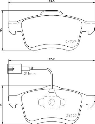 Brembo P 23 163 - Тормозные колодки, дисковые, комплект avtokuzovplus.com.ua