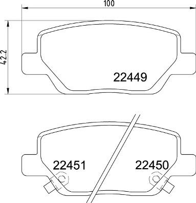 Brembo P 23 179 - Тормозные колодки, дисковые, комплект avtokuzovplus.com.ua