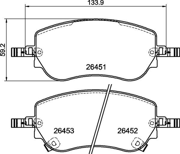 Brembo P 23 198 - Гальмівні колодки, дискові гальма autocars.com.ua