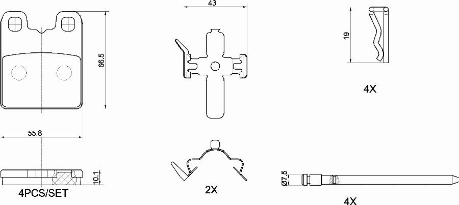 Brembo P 23 201 - Гальмівні колодки, дискові гальма autocars.com.ua