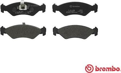 Brembo P 24 028 - Тормозные колодки, дисковые, комплект avtokuzovplus.com.ua