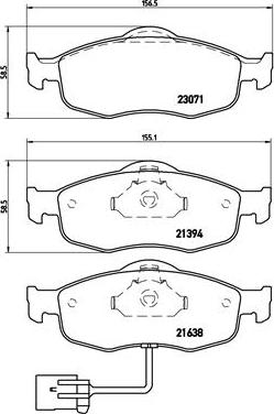 Brembo P 24 034 - Тормозные колодки, дисковые, комплект avtokuzovplus.com.ua