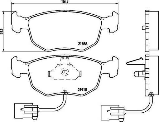 Brembo P 24 035 - Гальмівні колодки, дискові гальма autocars.com.ua