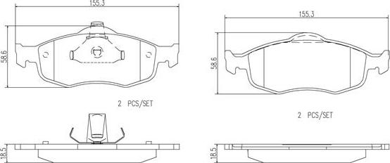 Brembo P24037N - Гальмівні колодки, дискові гальма autocars.com.ua