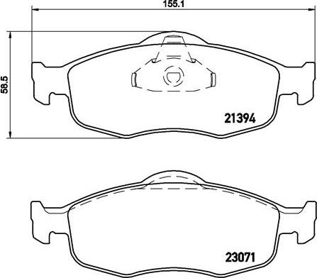 Brembo P 24 037 - Тормозные колодки, дисковые, комплект avtokuzovplus.com.ua