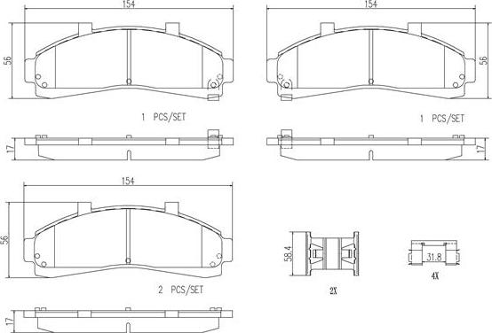 Brembo P24041N - Гальмівні колодки, дискові гальма autocars.com.ua