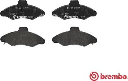 Brembo P 24 045 - Гальмівні колодки дискові autocars.com.ua