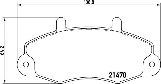 Brembo P 24 049 - Тормозные колодки, дисковые, комплект avtokuzovplus.com.ua