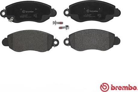 Brembo P 24 052 - Гальмівні колодки, дискові гальма autocars.com.ua