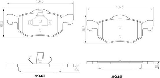 Brembo P24056N - Гальмівні колодки, дискові гальма autocars.com.ua