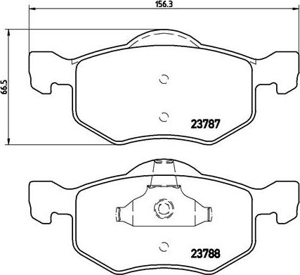 Brembo P 24 056 - Гальмівні колодки, дискові гальма autocars.com.ua