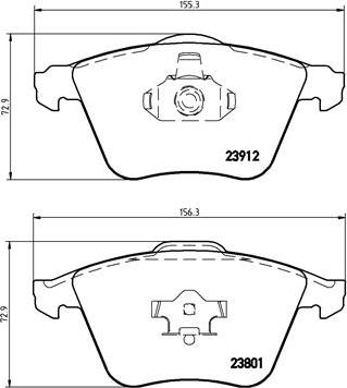 Brembo P 24 057 - Тормозные колодки, дисковые, комплект autodnr.net