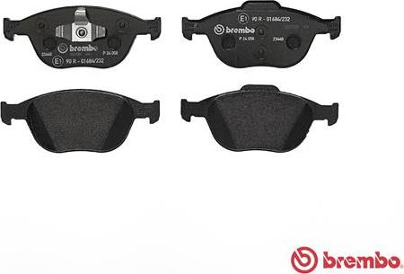 Brembo P 24 058 - Тормозные колодки, дисковые, комплект autodnr.net