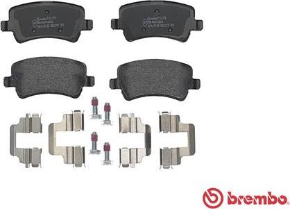 Brembo P 24 078 - Тормозные колодки, дисковые, комплект autodnr.net