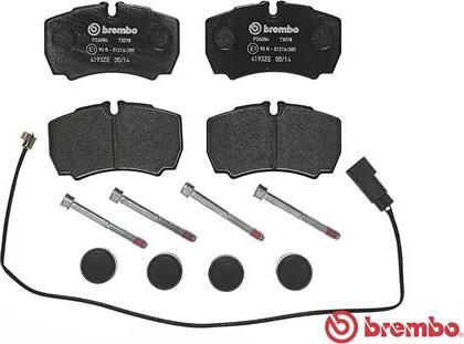 Brembo P 24 084 - Тормозные колодки, дисковые, комплект avtokuzovplus.com.ua