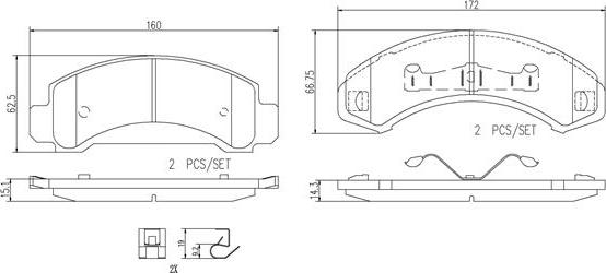 Brembo P24092N - Тормозные колодки, дисковые, комплект avtokuzovplus.com.ua