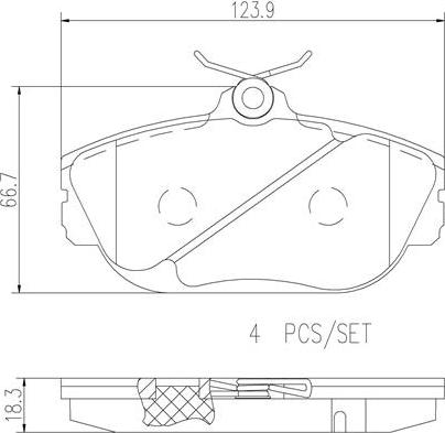 Brembo P24096N - Гальмівні колодки, дискові гальма autocars.com.ua