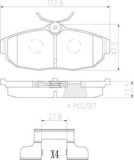 Brembo P24122N - Гальмівні колодки, дискові гальма autocars.com.ua