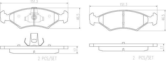 Brembo P24123N - Гальмівні колодки, дискові гальма autocars.com.ua