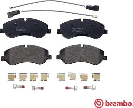 Brembo P 24 152 - Тормозные колодки, дисковые, комплект avtokuzovplus.com.ua