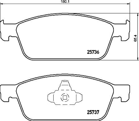 Brembo P 24 157 - Тормозные колодки, дисковые, комплект avtokuzovplus.com.ua