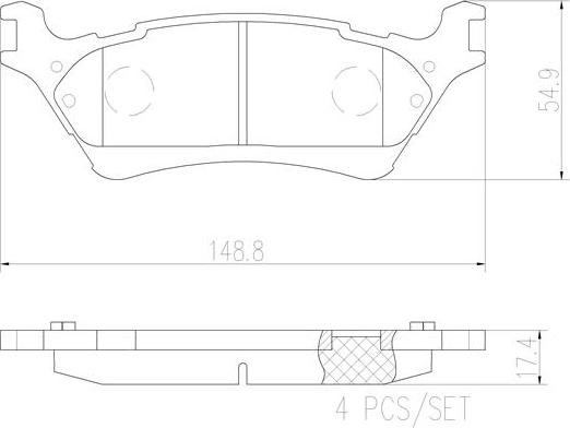 Brembo P24168N - Тормозные колодки, дисковые, комплект avtokuzovplus.com.ua