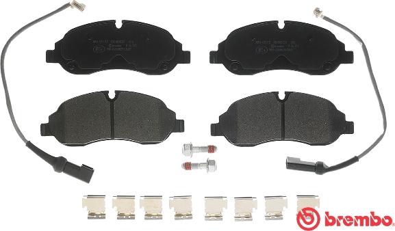 Brembo P 24 171 - Тормозные колодки, дисковые, комплект avtokuzovplus.com.ua