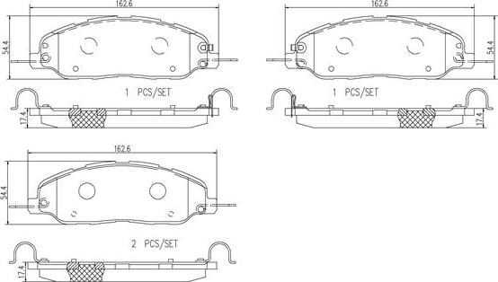 Brembo P24185N - Гальмівні колодки, дискові гальма autocars.com.ua