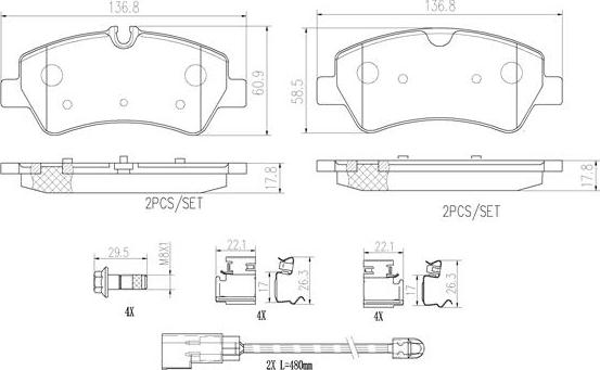 Brembo P24187N - Гальмівні колодки, дискові гальма autocars.com.ua