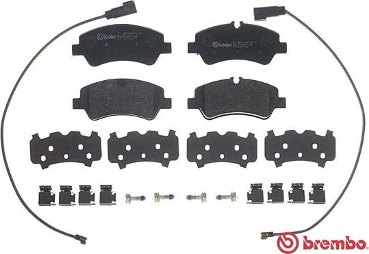 Brembo P 24 187 - Тормозные колодки, дисковые, комплект autodnr.net