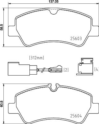 Brembo P 24 187 - Гальмівні колодки, дискові гальма autocars.com.ua