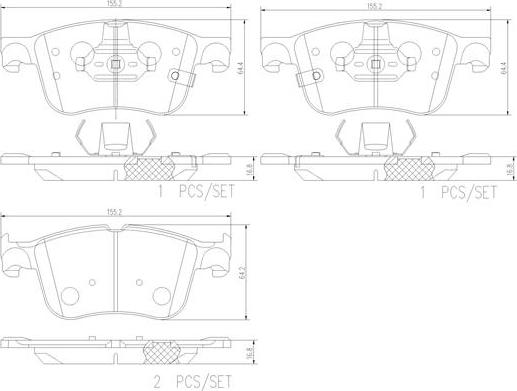 Brembo P24218N - Гальмівні колодки, дискові гальма autocars.com.ua