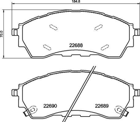 Brembo P 24 225 - Гальмівні колодки, дискові гальма autocars.com.ua