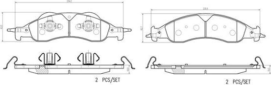 Brembo P24228N - Тормозные колодки, дисковые, комплект autodnr.net