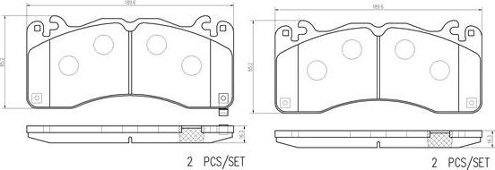 Brembo P 24 229 - Тормозные колодки, дисковые, комплект avtokuzovplus.com.ua